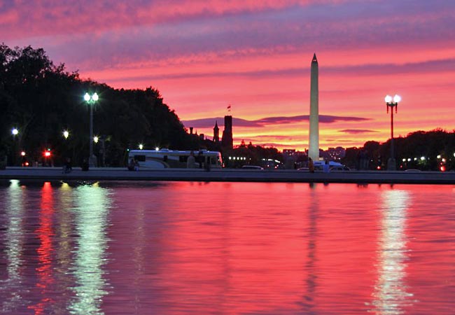 Reflecting Pool & Washington Monument - National Mall, Washington DC