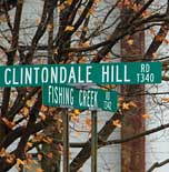 Fishing Creek Road Street Sign - Tylersville, Pennsylvania
