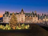 Christmas Holiday Scene - Biltmore House, Asheville, North Carolina