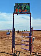 Cadillac Ranch Entrance Gate - Amarillo, Texas