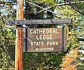 Cathedral Ledge State Park Entrance - North Conway, New Hampshire