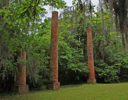 Crocheron Mansion Columns - Old Cahawba Archaeological Park