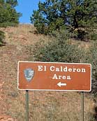 El Calderon Area Sign
