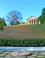 Eternal Flame and Arlington House - Arlington National Cemetery - Virginia