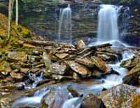 Middle Falls - Falls of Hills Creek Scenic Area, WV