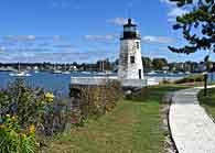 Goat Island Light and Walking Path- Newport, Rhode Island