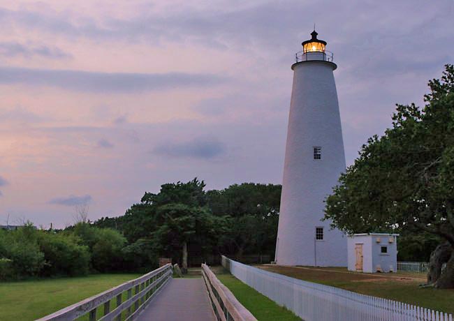 Ocracoke Island Lighthouse - Ocracoke Village, Outer Banks, North Carolina
