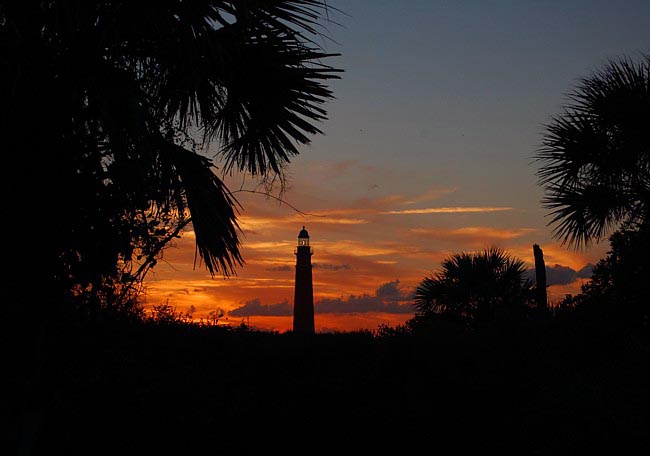 Lighthouse view from Lighthouse Point Park - Ponce Inlet, Florida