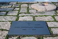 JFK Gravesite and Eternal Flame - Arlington National Cemetery - Virginia