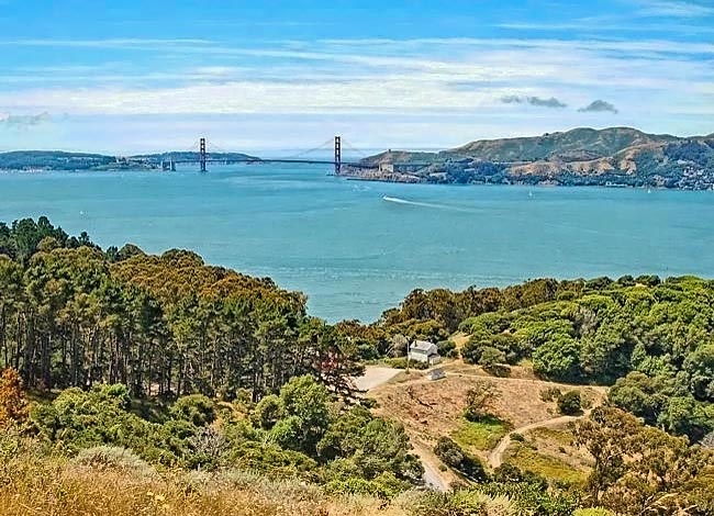 Golden Gate Strait from Angel Island - Tiburon, California