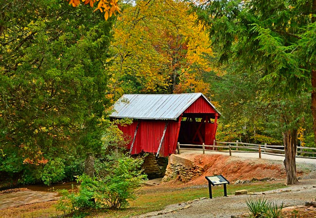 Campbell's Covered Bridge Historic Site - Landrum, South Carolina
