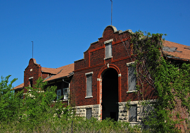 Abandoned High School - Bushong, Kansas