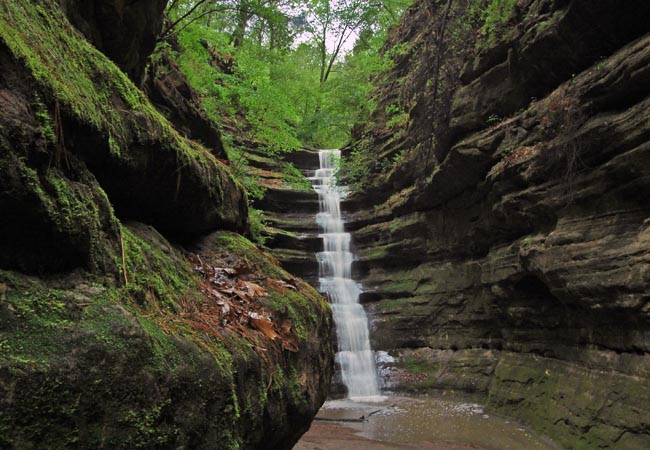French Canyon Falls - Starved Rock State Park, Utica, Illinois