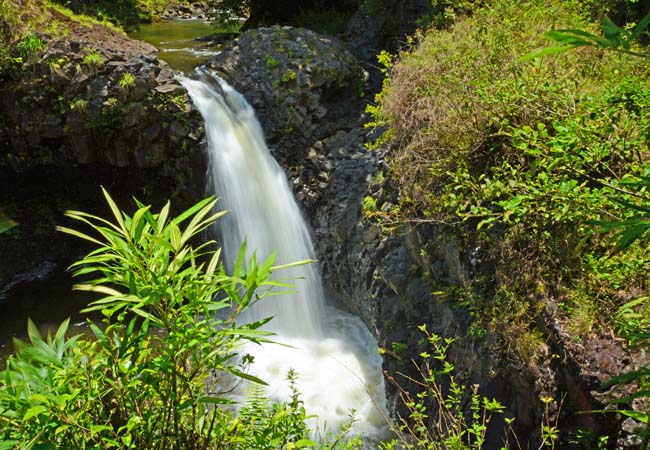 Pipiwai Stream Step Falls - Haleakala National Park, Hawaii