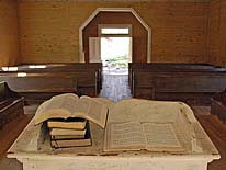 Missionary Baptist Interior - Cades Cove, Great Smoky Mountains National Park, TN