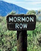Mormon Row Park Sign - Grand Teton National Park, Wyoming