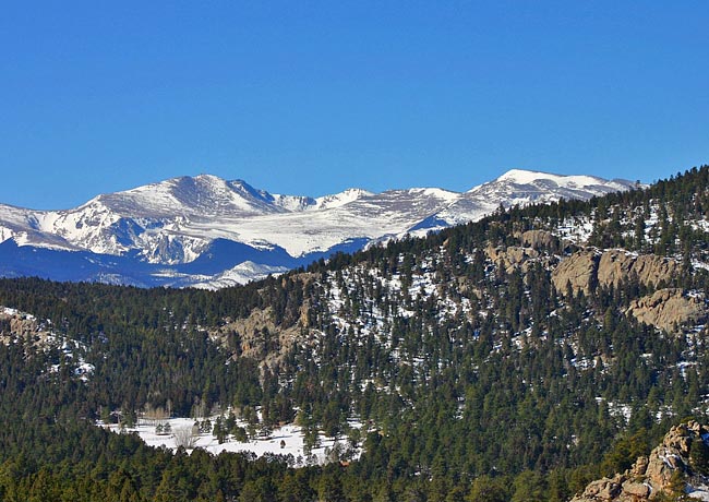 Mount Evans from Brothers Lookout - Three Sisters Park, Evergreen, Colorado