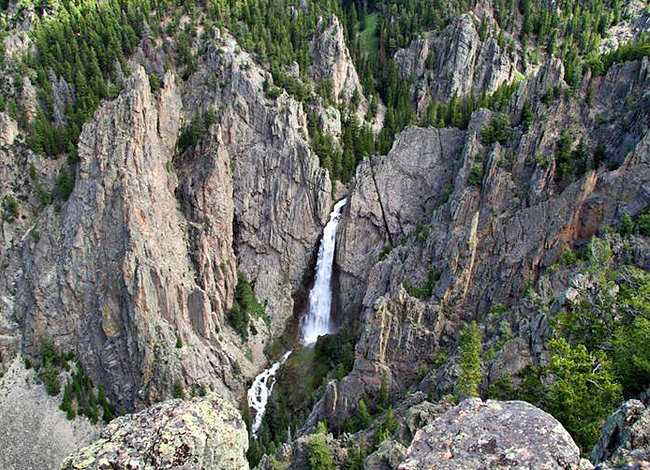 Bucking Mule Falls - Medicine Wheel Passage, Bighorn National Forest, Dayton-Lovell, Wyoming