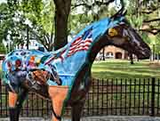 Horse Fever Sculpture - Ocala Historic District, Florida