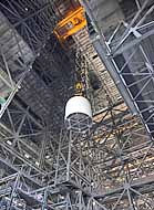 Orion Spacecraft Lift - Vehicle Assembly Building, KSC, Florida