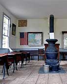 Bunker Hill School House interior - 
Red Mill Museum Village, Clinton, New Jersey