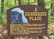 Warning Sign - Red River Gorge, Kentucky