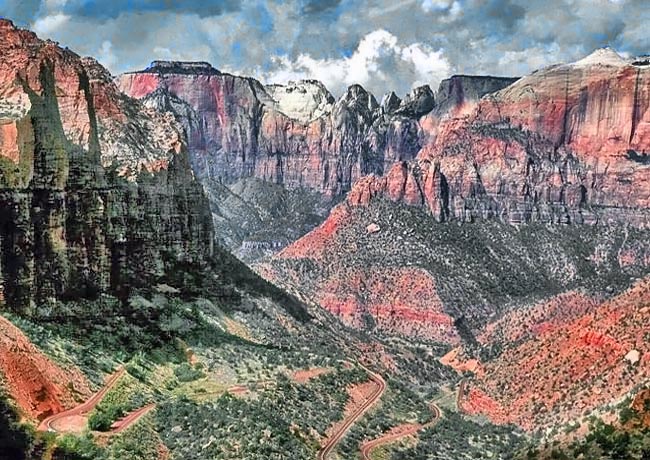 Zion Canyon Overlook - Mount Carmel Junction, Utah