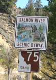 Salmon River Byway Sign
