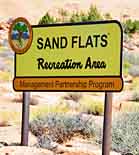 Sand Flats Recreation Area Sign - Moab, Utah