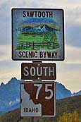 Byway Sign - Sawtooth Scenic Byway, Idaho
