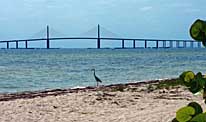 Sunshine Skyway Bridge over Tampa Bay - Mullet Key, Florida