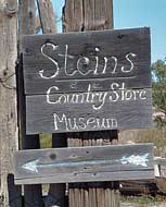 Steins Ghost Town entrance sign - New Mexico