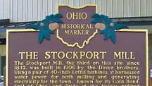 Historic Plaque - Stockport Mill, Ohio