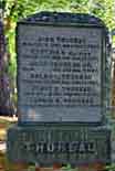 Thoreau Gravestone - Sleepy Hollow Cemetery, Concord, Massachusetts