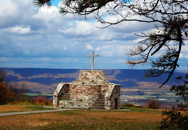 Saint Pisgah Altar from Shade Mountain Road - Snyder County, Pennsylvania