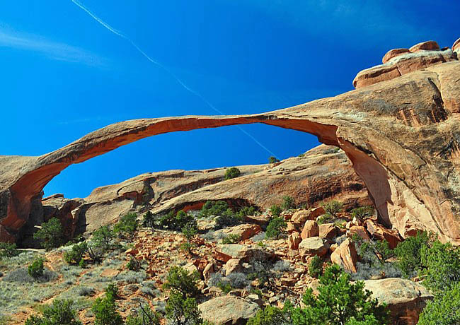 arches national park landscape arch collapse