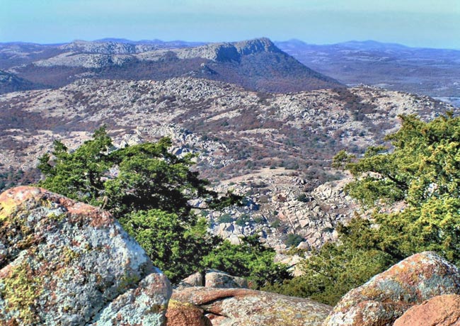 View from Mount Scott - Wichita Mountains Scenic Byway, Oklahoma
