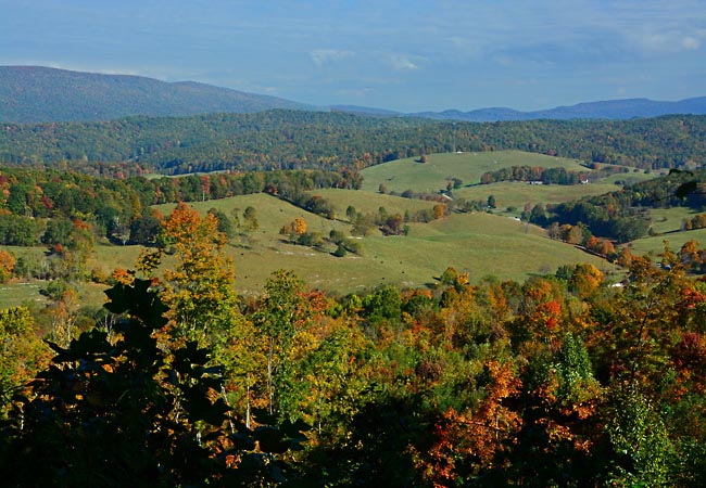 View from Big Walker Mountain - Burke's Garden, Virginia