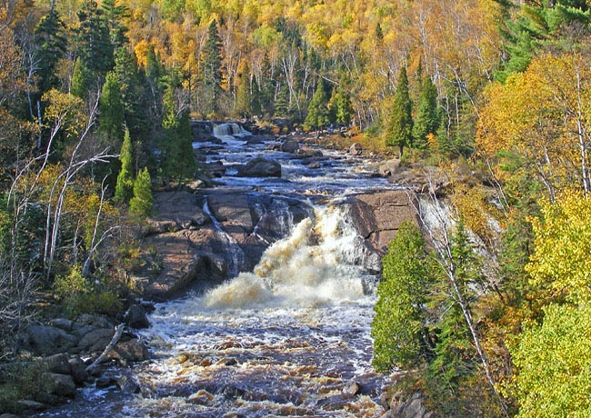 Beaver River Falls - North Shore Scenic Highway, Minnesota