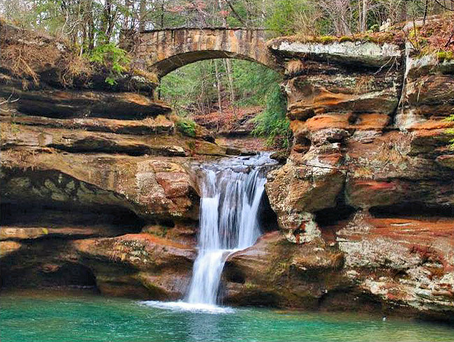 Upper Falls-Old Man's Cave - Hocking Hills State Park, Ohio