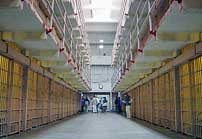 Broadway, the central walkway between B and C cellblocks - Alcatraz Island, CA