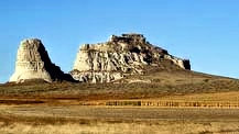 Courthouse Rock and Jail Rock- Bridgeport, Nebraska