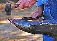 Blacksmith demonstration - Florida Cracker Christmas