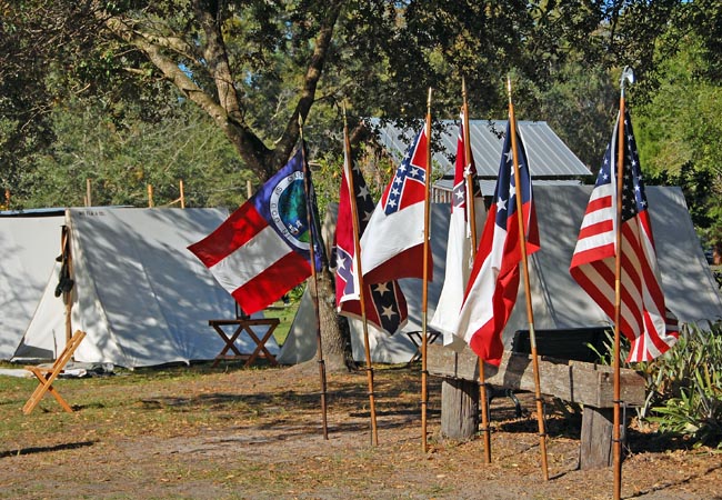 Bivouac Demonstration - Florida Cracker Christmas, Fort Christmas Historical Park, Christmas, Florida