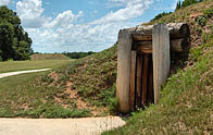 Earth Lodge Entrance - Ocmulgee National Monument, Georgia