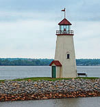 Lighthouse at East Wharf - Lake Hefner Lighthouse, Oklahoma City