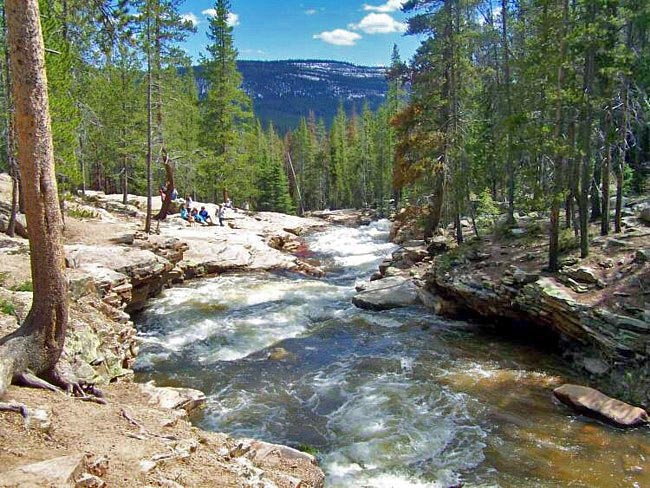 Upper Provo River Falls - Mirror Lake Scenic Byway, Kamas, Utah