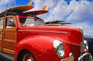 Red Ford Woodie