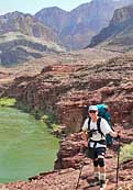 Backcountry Hiker - Grand Canyon Hike, Arizona