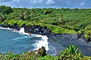 Waianapanapa Black Sand Beach